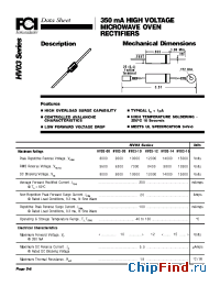 Datasheet HV03-15 manufacturer FCI